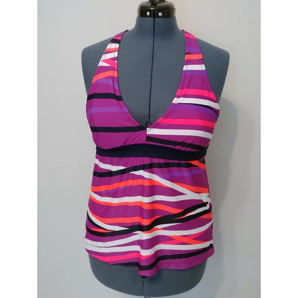 C9 Champion Pink Bright Tankini Top Swimsuit NWOT